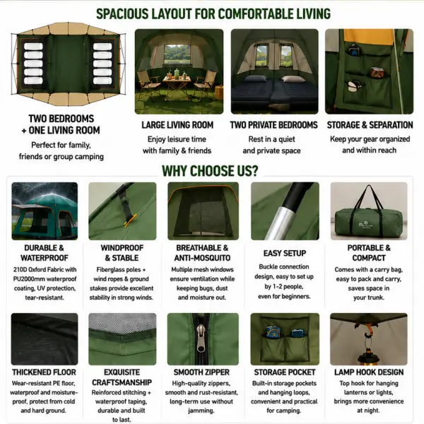 Tent frame detail