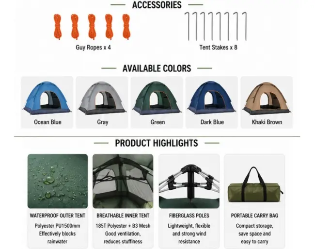 Instant Tent Details