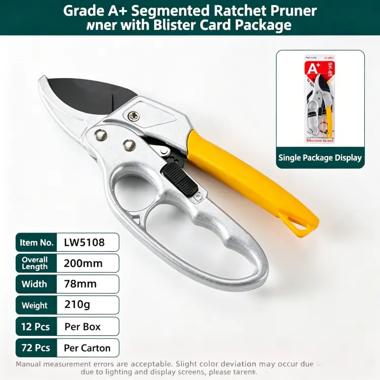 Ratchet Pruning Shears