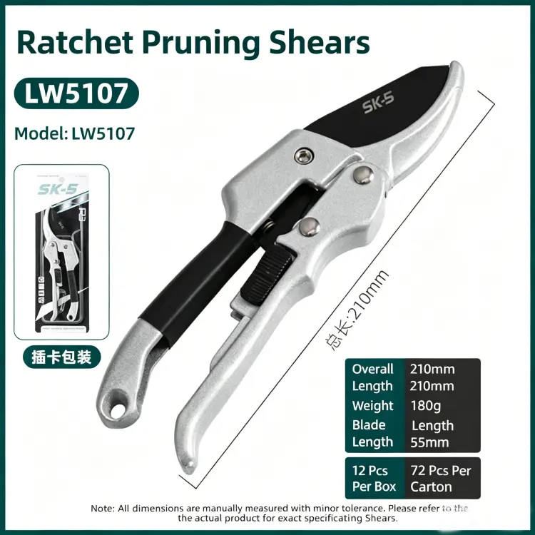 Ratchet Pruning Shears